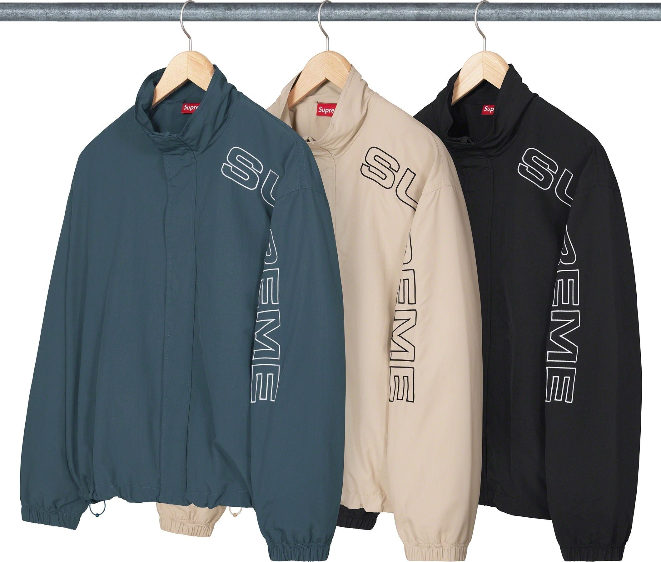 Spellout Embroidered Track Jacket